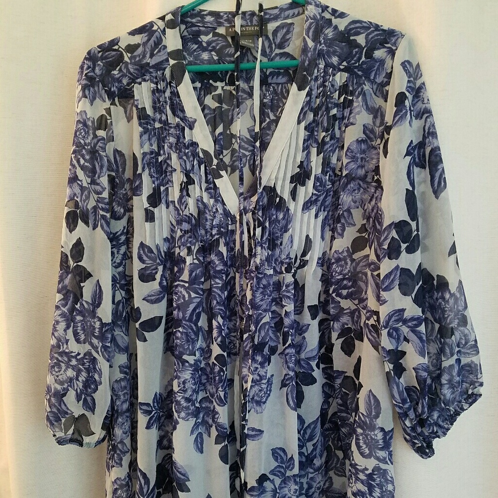 Floral Maternity Blouse Shirt